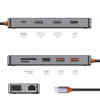 هاب آداپتور تایپ سی 12 پورت ویوو مدل wiwu Cyber HUB 12 in 1 Type-C CB012